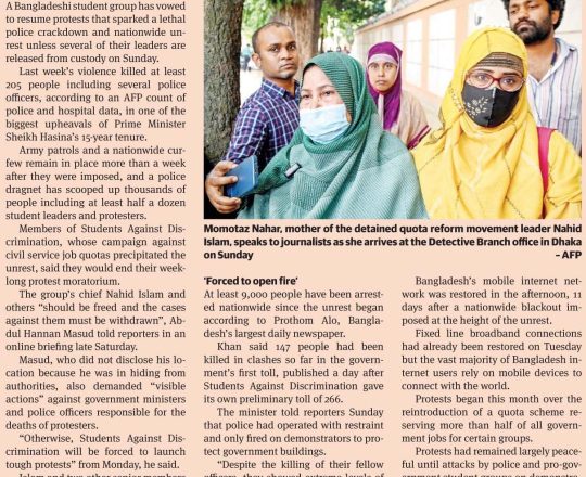 Students vow to resume protests unless leaders freed