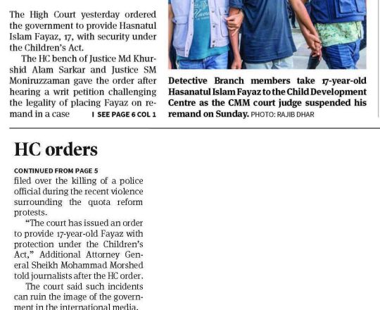 HC orders govt to provide Fayaz's security under Children's Act