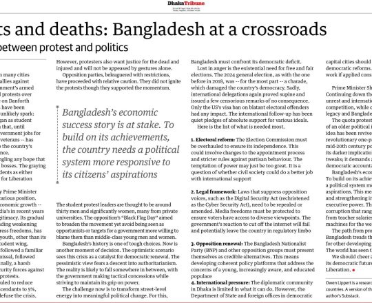 Quota riots and deaths: Bangladesh at a crossroads