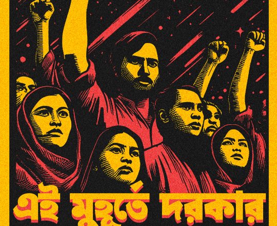 এই মুহূর্তে দরকার পতন আর সংস্কার, পোস্টারঃ দেবাশীষ চক্রবর্তী