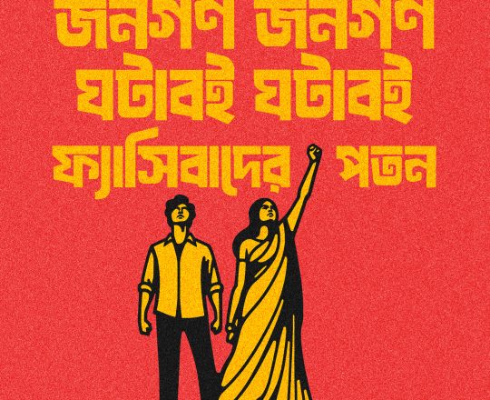 চব্বিশের জনযুদ্ধ ২, পোস্টারঃ দেবাশীষ চক্রবর্তী