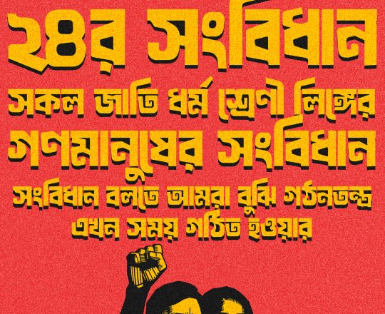 ২৪র সংবিধান, পোস্টারঃ দেবাশীষ চক্রবর্তী