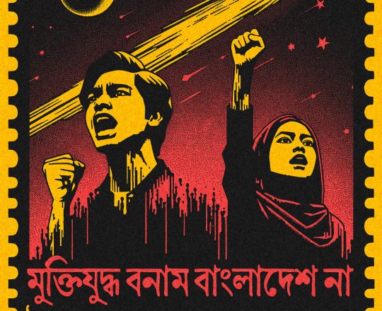 স্বৈরাচার বনাম বাংলাদেশ, পোস্টারঃ দেবাশীষ চক্রবর্তী