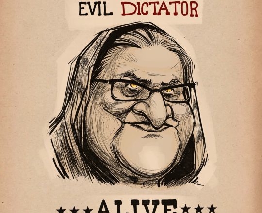 WANTED EVIL DICTATOR, কার্টুনঃ Apu's Cartoon