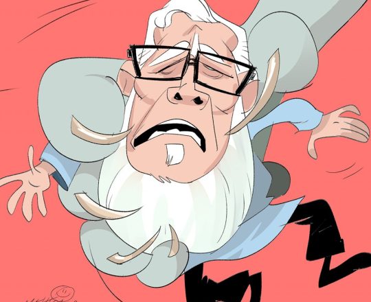 দরবেশবাবা কান্দে, কার্টুনঃ Mehedi Haque Cartoons