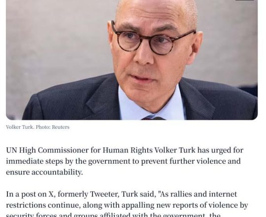 UN rights chief seeks govt steps to prevent further violence