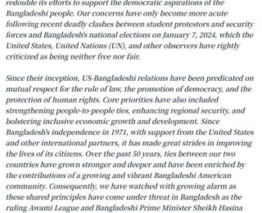 22 US senators, Congressmen write to Blinken on 'worsening human rights conditions in Bangladesh'