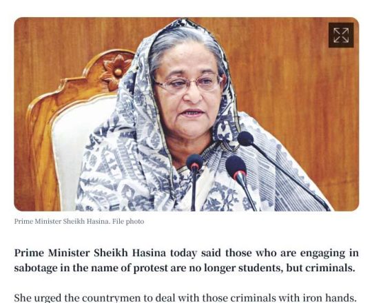 Those engaging in sabotage are not students, but criminals: PM