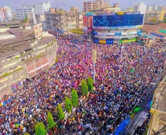 চট্টগ্রাম নিউ মার্কেট ছাত্র আন্দোলন।